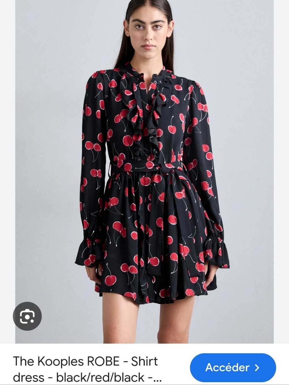 The Kooples La Cerise Viscose Dress French Sz "3" US L